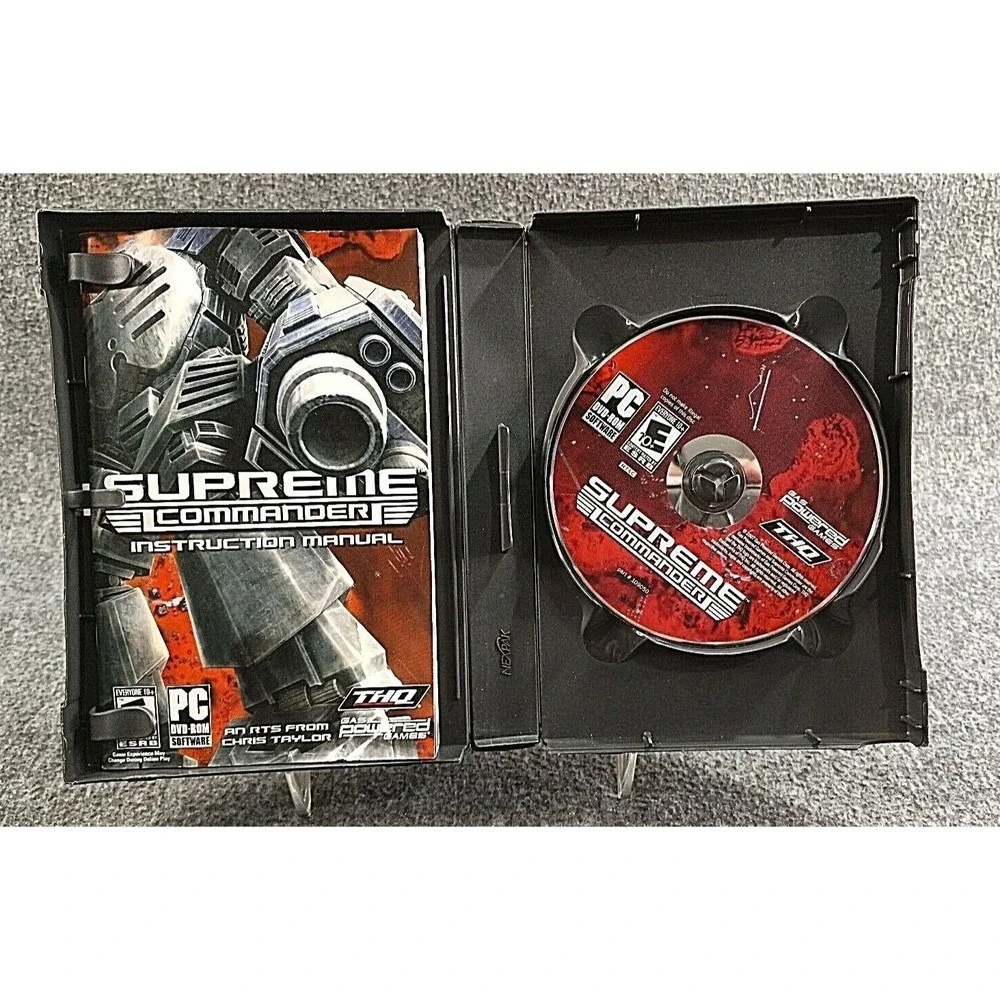 Lot Of 2 PC Games Supreme Commander & Lego Star Wars II with Original Boxes